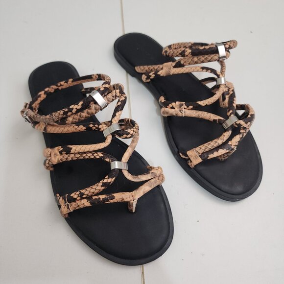 Rebecca Minkoff Sarle Strappy Sandal Rosewood Women's Size 8.5 - Picture 2 of 16